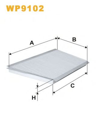 WIX FILTERS wp9102 -  Фильтр воздуха в салоне